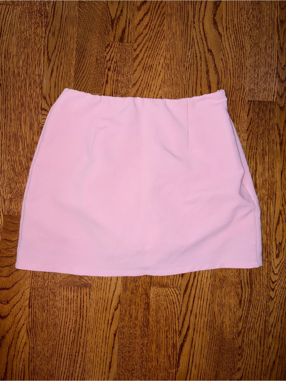 Women's Pink Mini Skirt - Classic Straight Fit